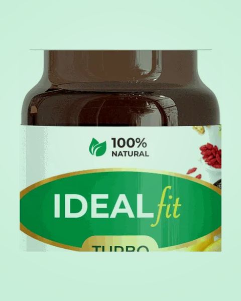 Frasco com conta-gotas IdealFit Turbo e caixa verde